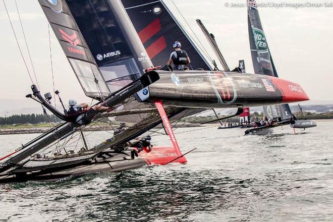 Practice race - Louis Vuitton America's Cup World Series Oman 2016. © Jesus Renedo/LIoyd Images/Oman Sail